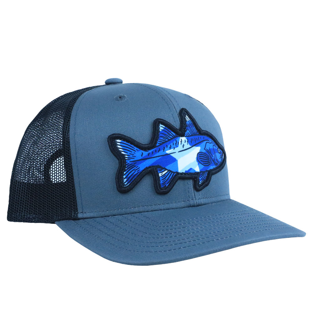 Snook Fishing Hat | Fish Hats | Snook Hat Gray