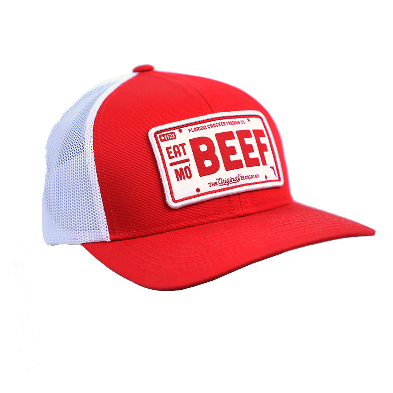 Order Trucker Baker Cap, white/red