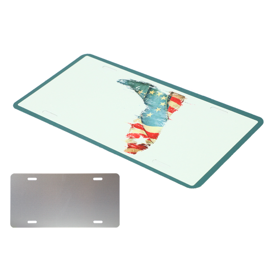 AMERICAN FLAG FLAT LICENSE PLATE