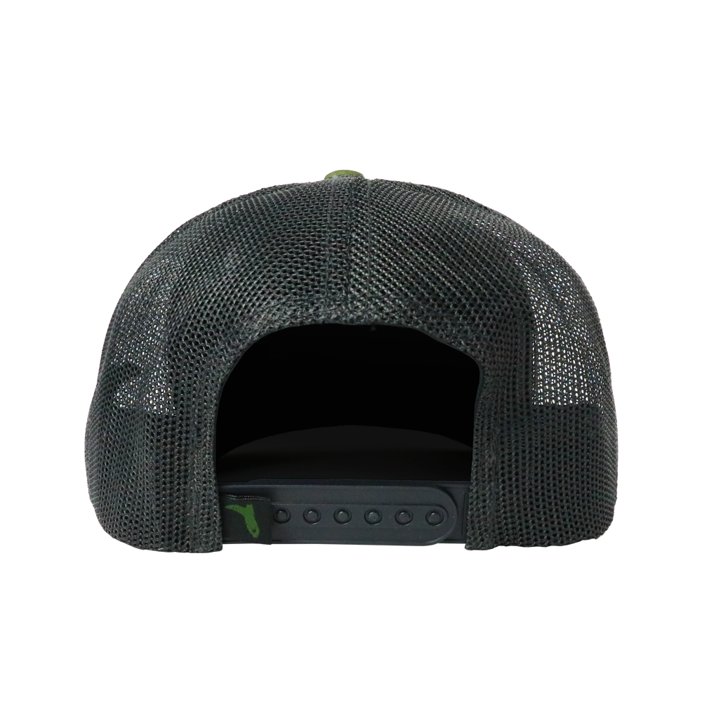 FLA PATCH TRUCKER - MOSS/CHARCOAL