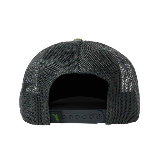 FLA PATCH TRUCKER - MOSS/CHARCOAL