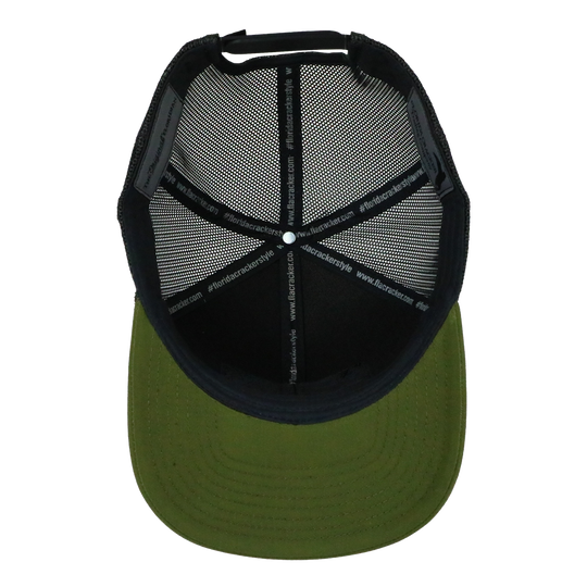 FLA PATCH TRUCKER - MOSS/CHARCOAL