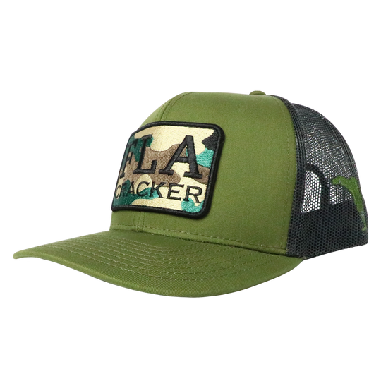 FLA PATCH TRUCKER - MOSS/CHARCOAL