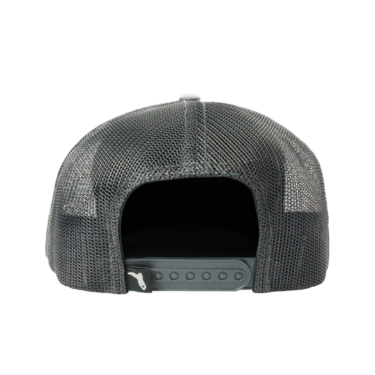 FLA PATCH TRUCKER - HEATHER GRAY/CHARCOAL