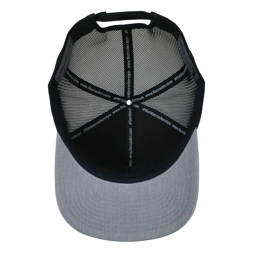 FLA PATCH TRUCKER - HEATHER GRAY/CHARCOAL