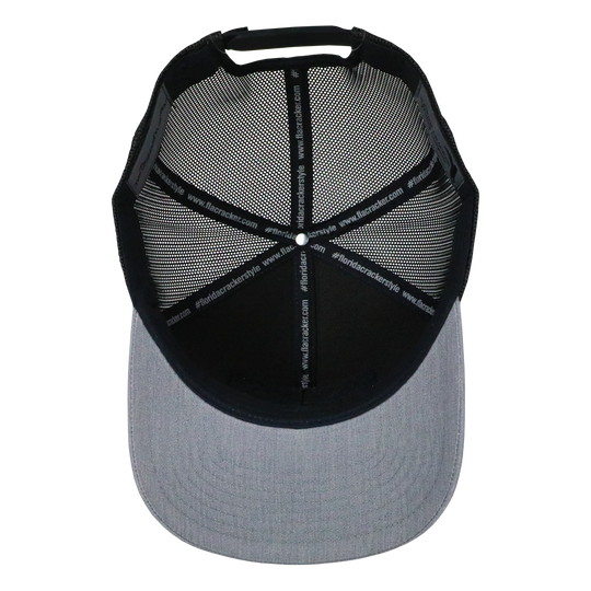 FLA PATCH TRUCKER - HEATHER GRAY/CHARCOAL