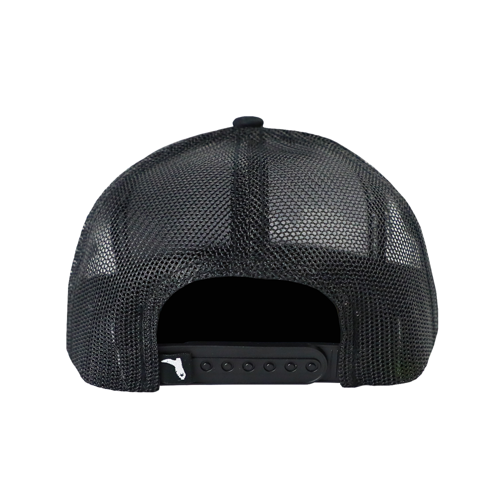 THE ORIGINAL FLORIDIAN BLACK ON BLACK TRUCKER HAT