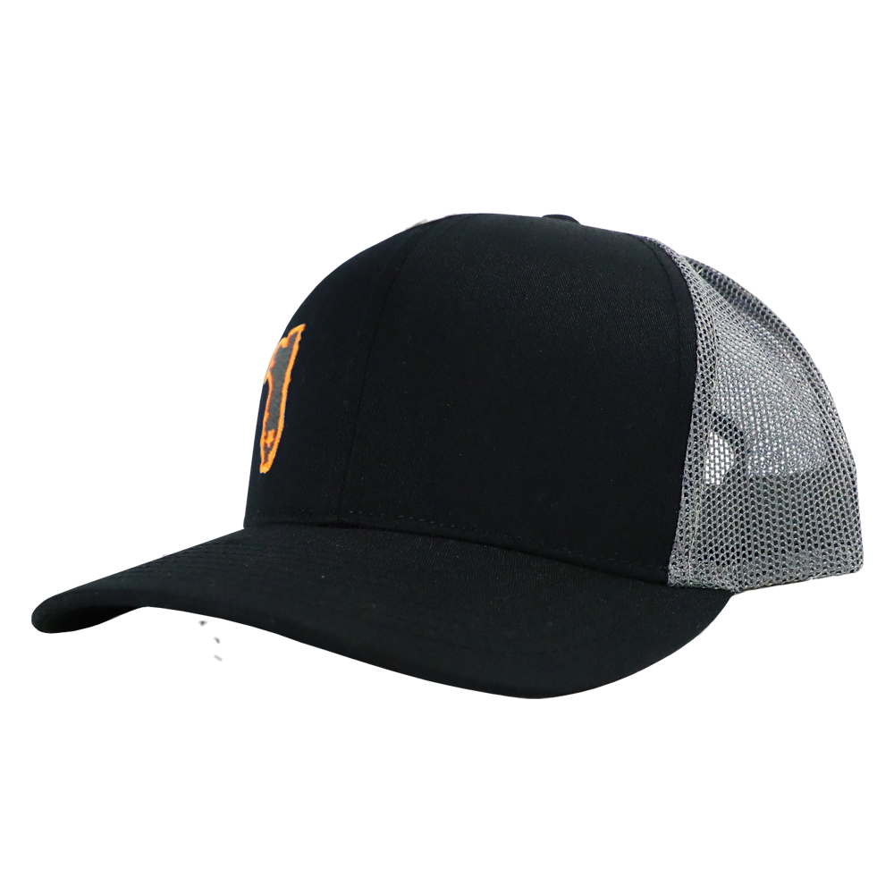 BLACK NEON ORANGE TRUCKER