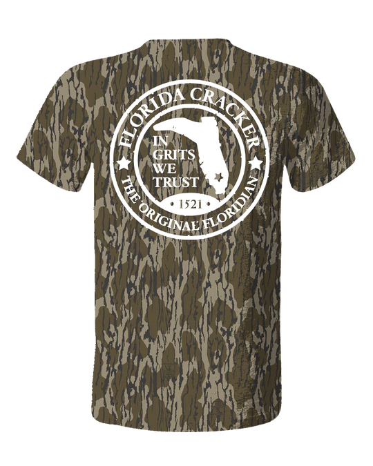 BOTTOMLAND CAMO SHIRT S/S - BADGE