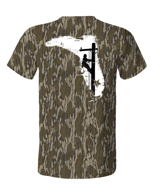 BOTTOMLAND CAMO SHIRT S/S - LINEMAN