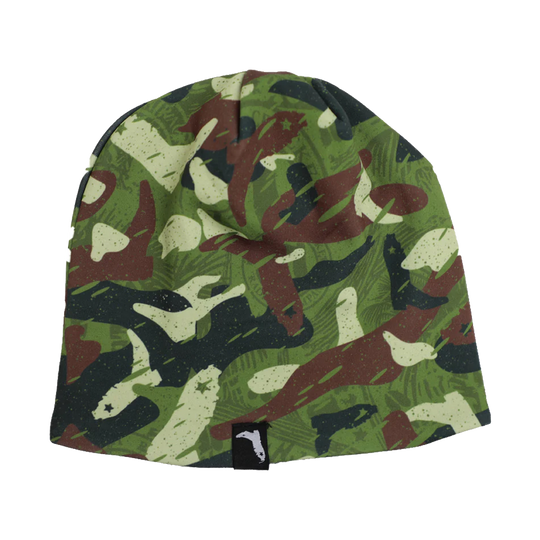 GREEN CAMO FL CRACKER BEANIE