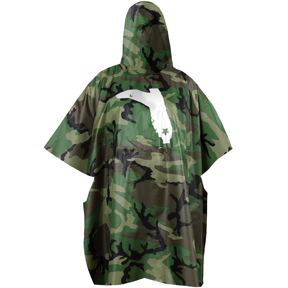 FLORIDA CRACKER RAIN PONCHO - CAMO