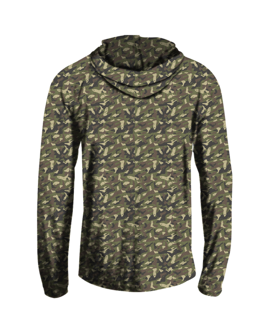 BOOT CAMO HOODED TEE L/S