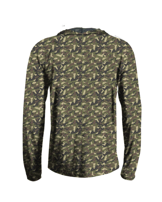 BOOT CAMO HOODED TEE L/S