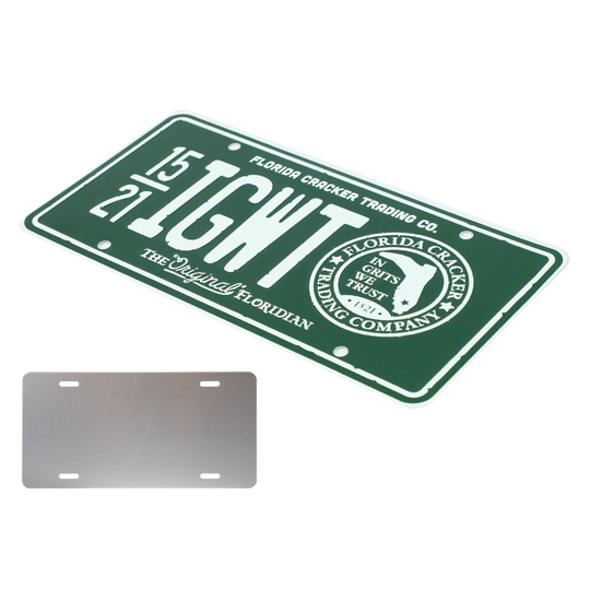 "IGWT" - STAMPED COLLECTIBLE LICENSE PLATE