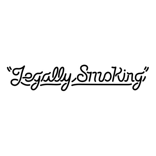 LEGALLY SMOKING DECAL - WHITE/BLACK