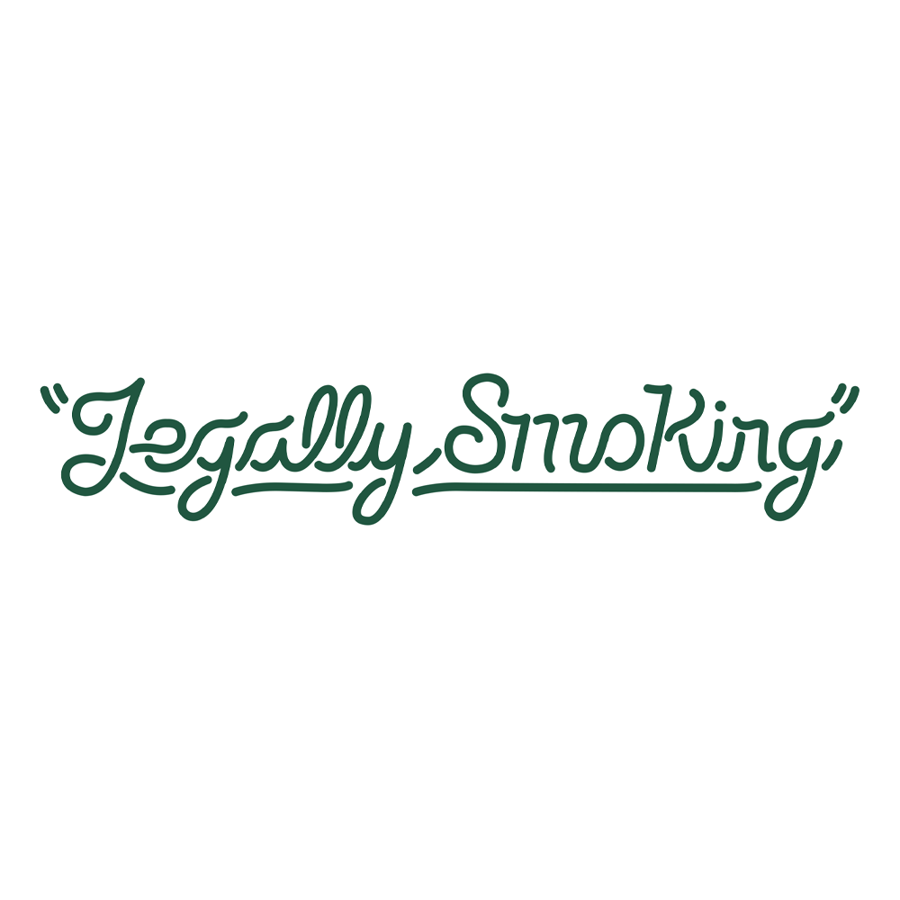 LEGALLY SMOKING DECAL - WHITE/GREEN