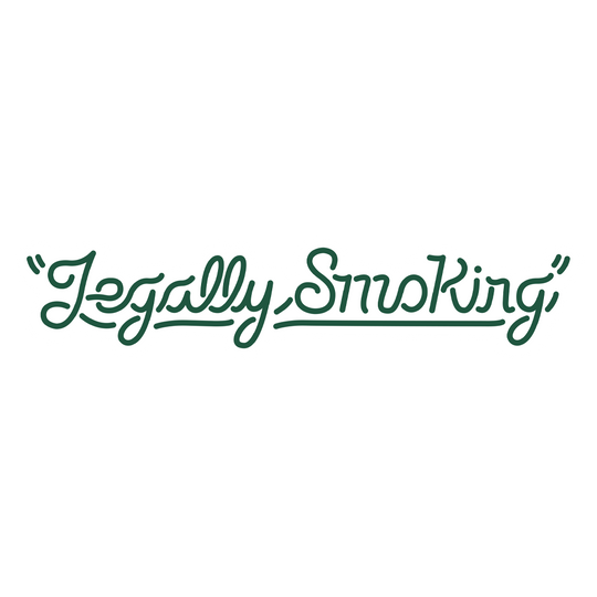 LEGALLY SMOKING DECAL - WHITE/GREEN