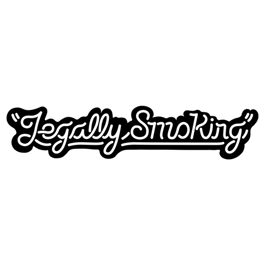 LEGALLY SMOKING DECAL - BLACK/WHITE