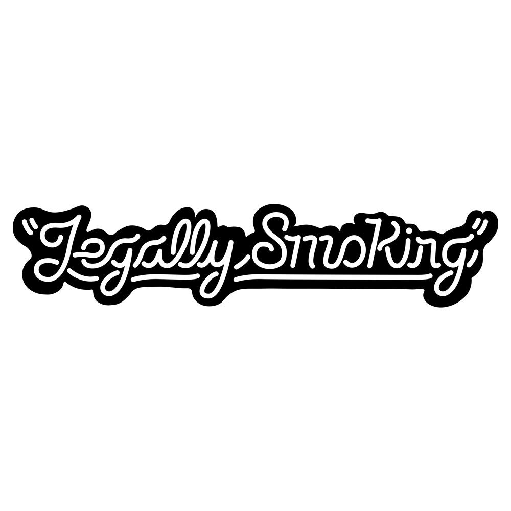 LEGALLY SMOKING DECAL - BLACK/WHITE