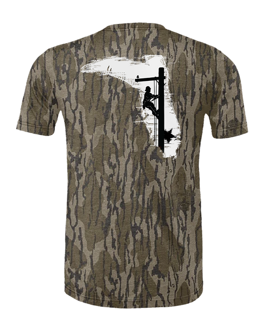 BOTTOMLAND CAMO SHIRT S/S - LINEMAN