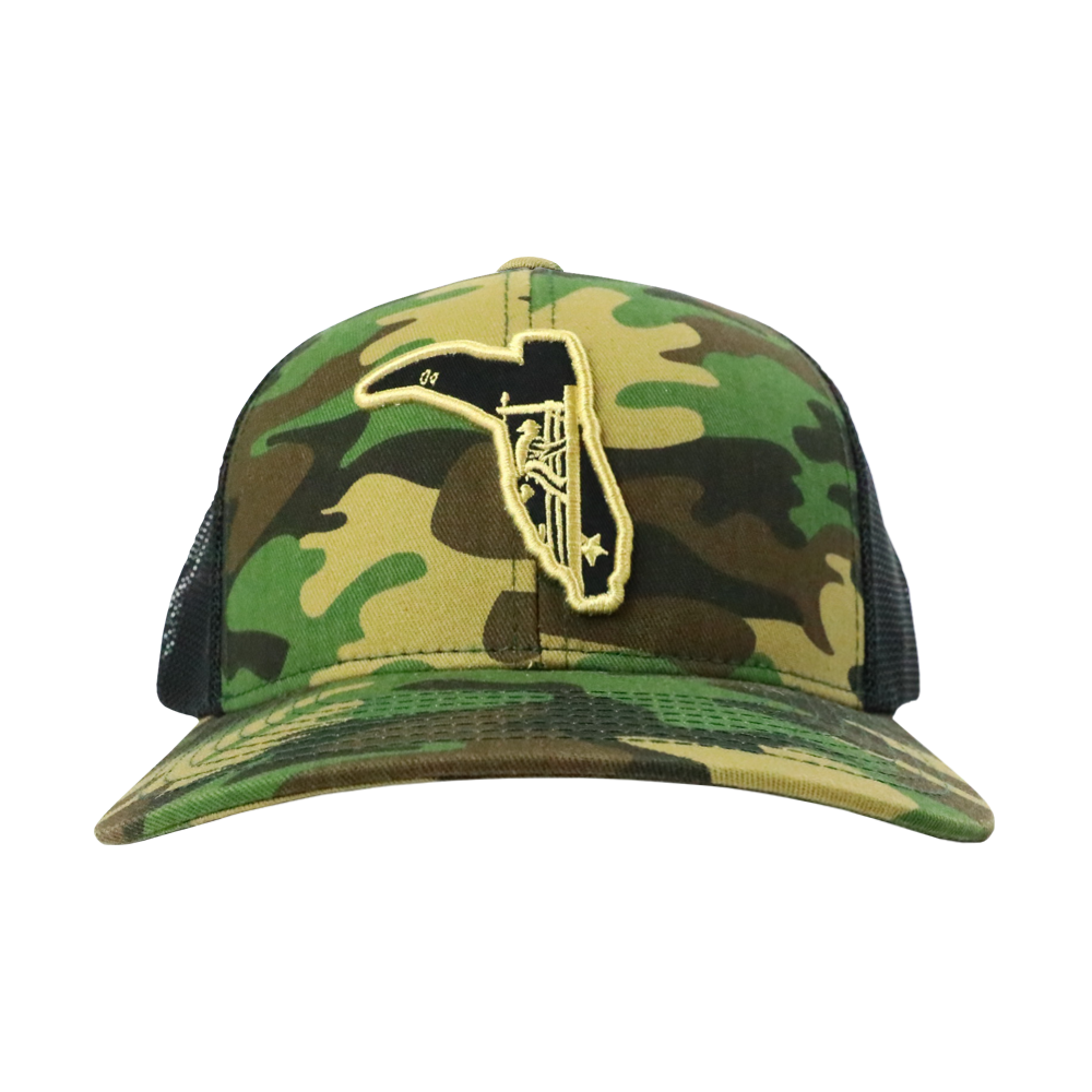 LINEMAN ARMY/ BLACK TRUCKER HAT