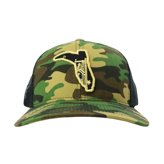 LINEMAN ARMY/ BLACK TRUCKER HAT