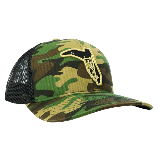 LINEMAN ARMY/ BLACK TRUCKER HAT