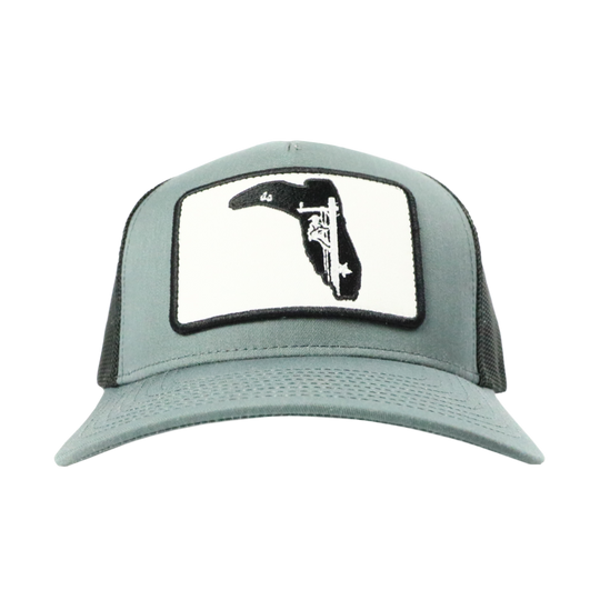 LINEMAN- CHARCOAL /BLACK TRUCKER HAT