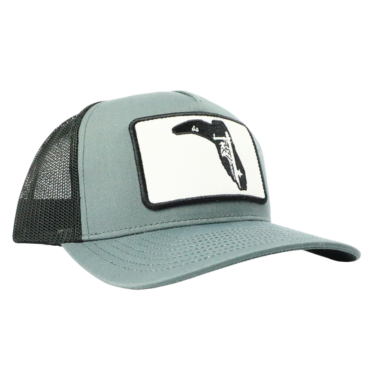 LINEMAN- CHARCOAL /BLACK TRUCKER HAT