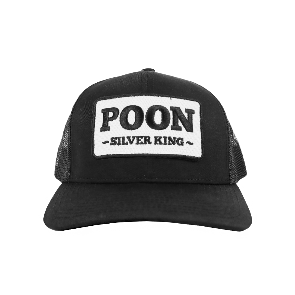 PATCH HAT - SILVER KING - BLACK/BLACK