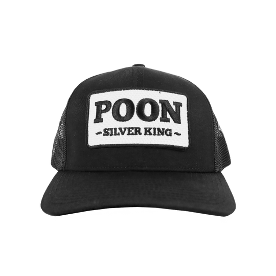 PATCH HAT - SILVER KING - BLACK/BLACK