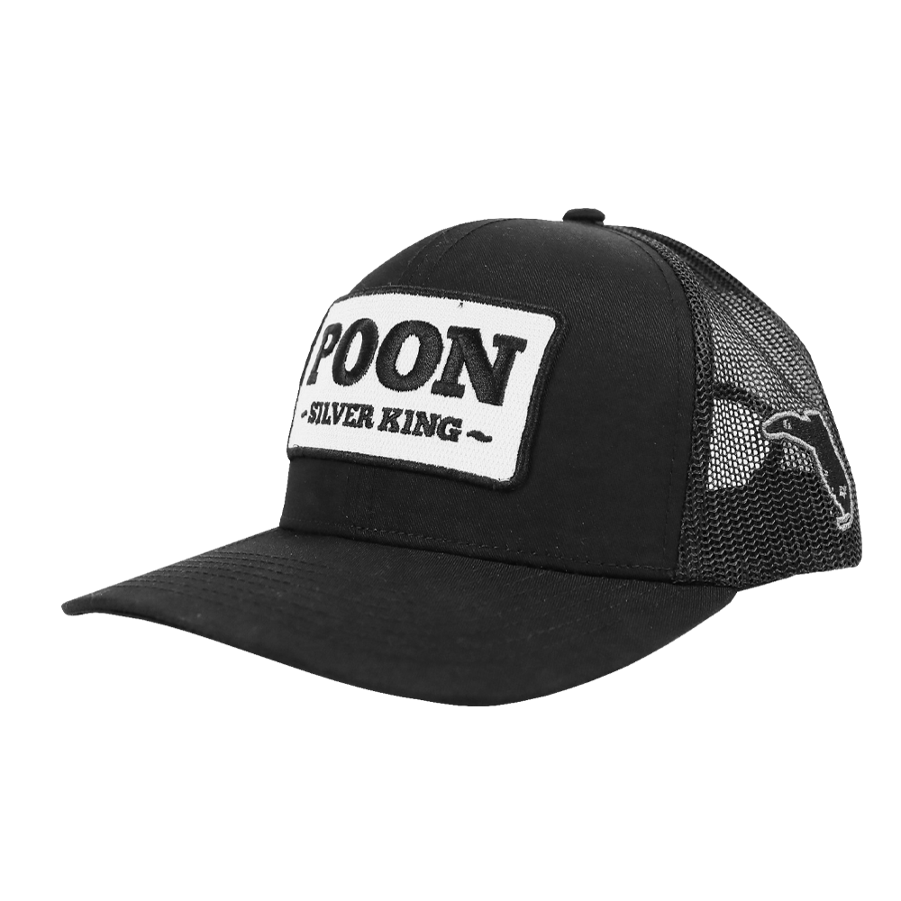 PATCH HAT - SILVER KING - BLACK/BLACK