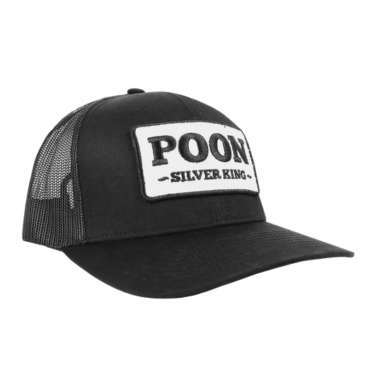 PATCH HAT - SILVER KING - BLACK/BLACK