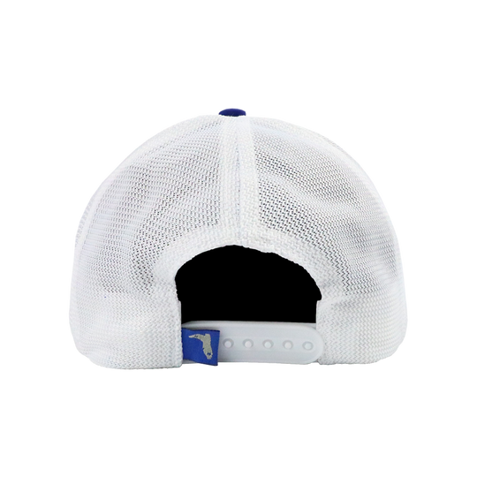 STATE FLAG PATCH ROYAL /WHITE MESH TRUCKER HAT