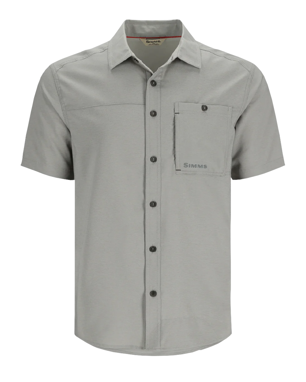 SIMMS COLLARED S/S SHIRT - CINDER