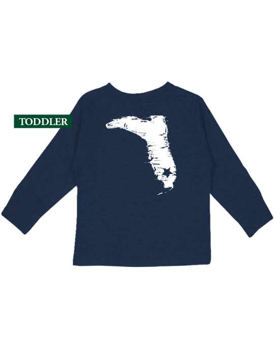 DISTRESSED BOOT NAVY TODDLER L/S