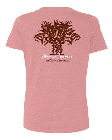 LADIES SWAMPCABBAGE V-NECK - BLUSH