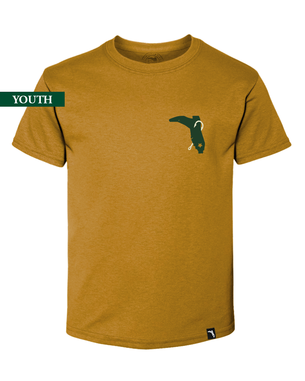 YOUTH STATE FLAG REDFISH - MUSTARD