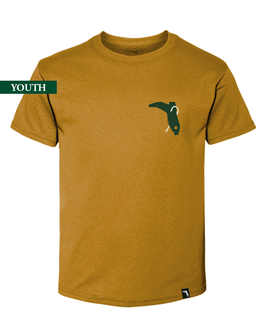 YOUTH STATE FLAG REDFISH - MUSTARD