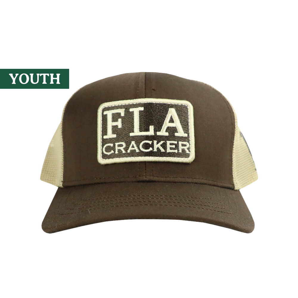 YOUTH FLA PATCH HAT  - BROWN/TAN