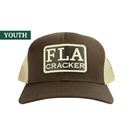 YOUTH FLA PATCH HAT  - BROWN/TAN