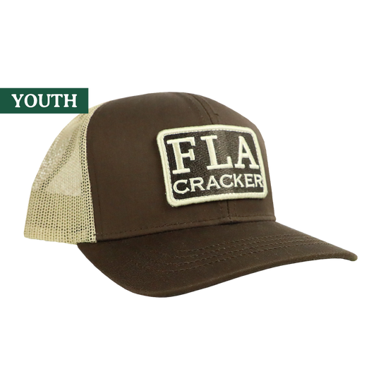 YOUTH FLA PATCH HAT  - BROWN/TAN