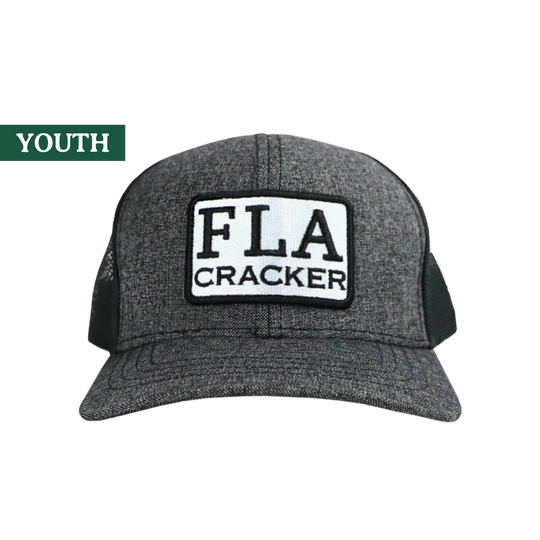 YOUTH FLA PATCH HAT  - HEATHER BLACK/BLACK