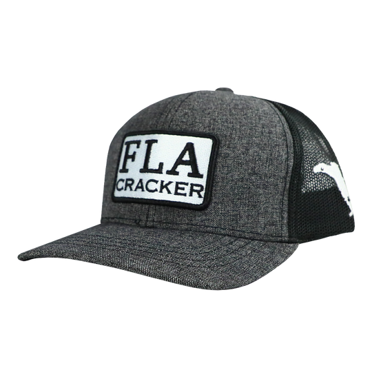 YOUTH FLA PATCH HAT  - HEATHER BLACK/BLACK