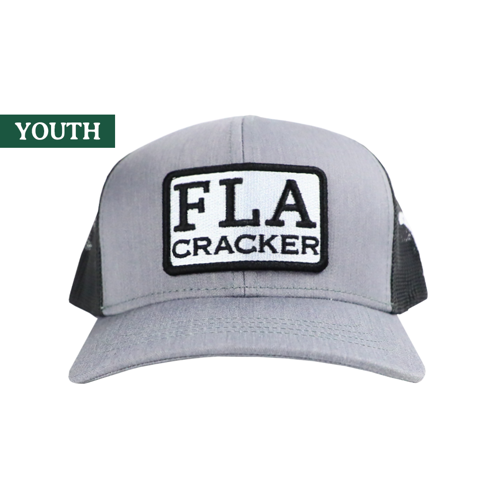 YOUTH FLA PATCH HAT  - HEATHER GRAY/CHARCOAL