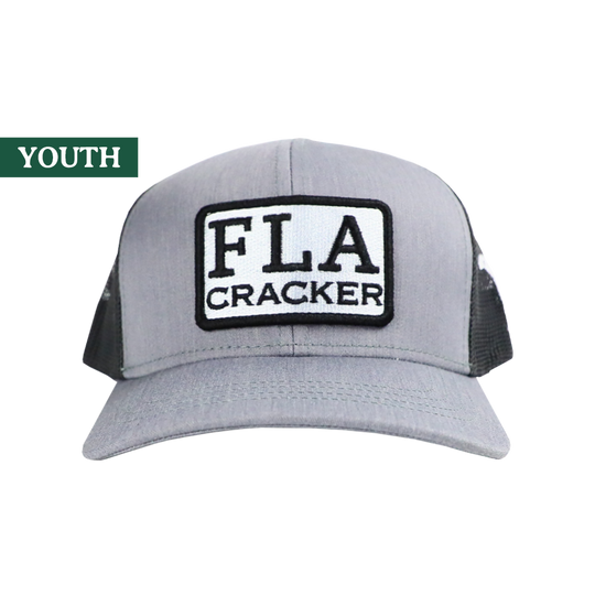 YOUTH FLA PATCH HAT  - HEATHER GRAY/CHARCOAL