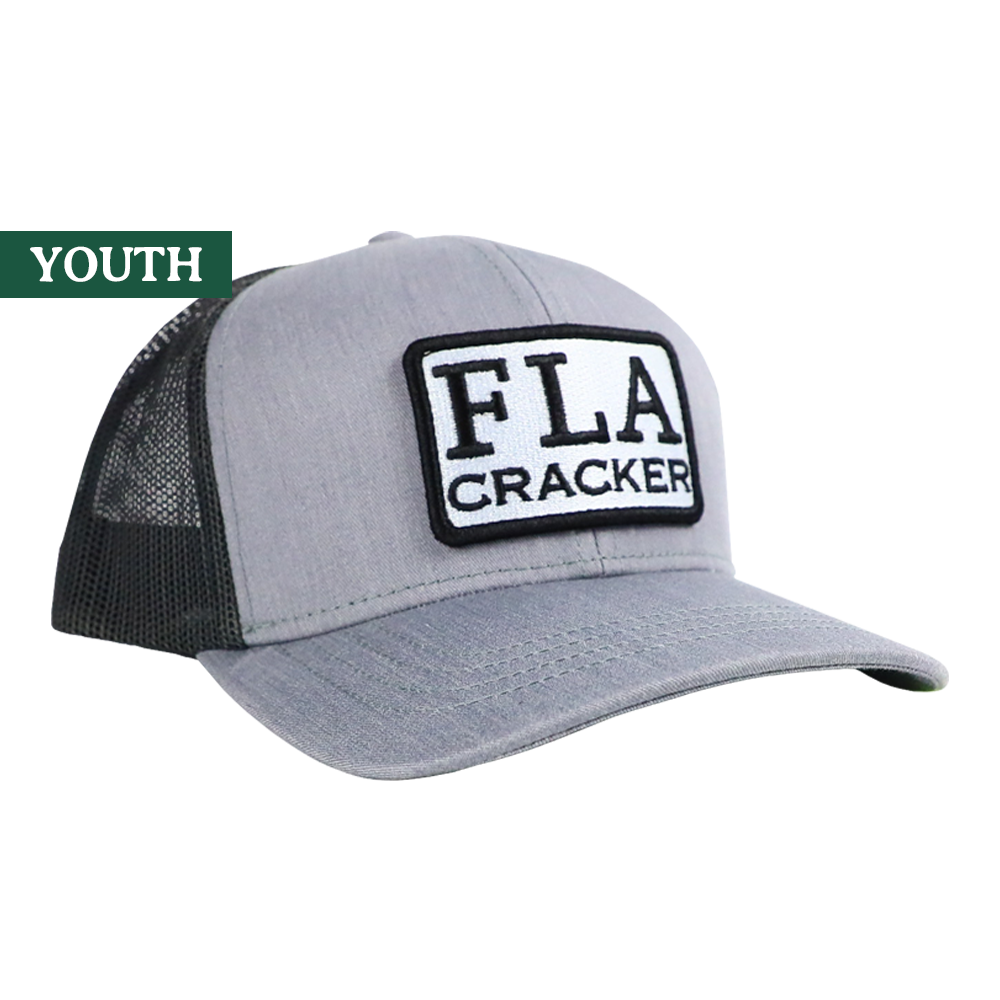 YOUTH FLA PATCH HAT  - HEATHER GRAY/CHARCOAL