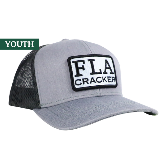 YOUTH FLA PATCH HAT  - HEATHER GRAY/CHARCOAL