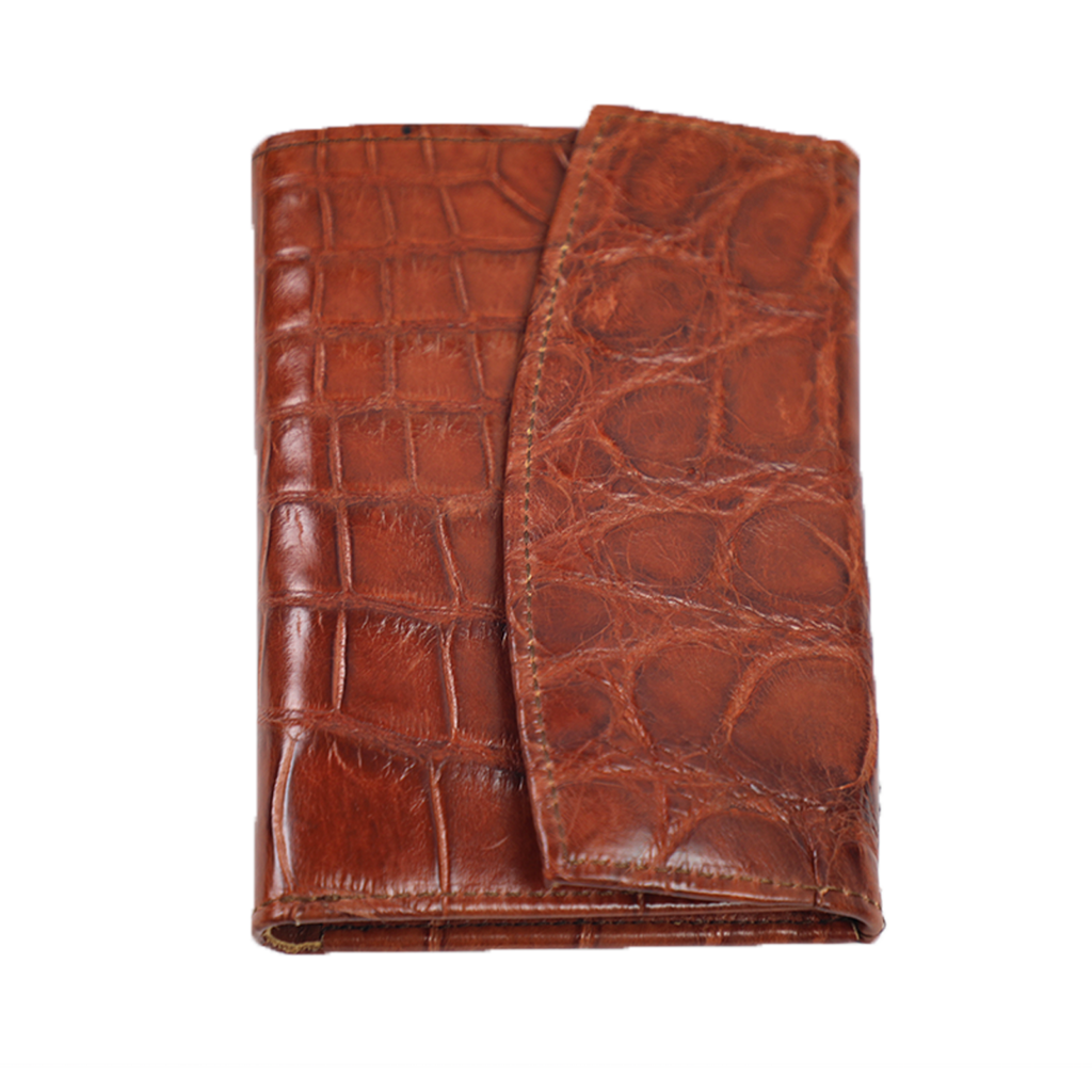 Crocodile Leather Trifold Wallet